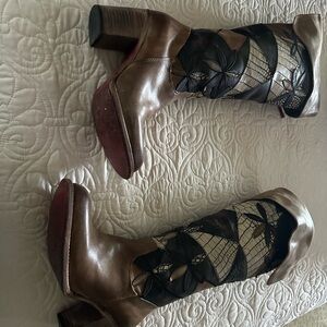 Freebird by Steven Brown and Black Heeled Boots